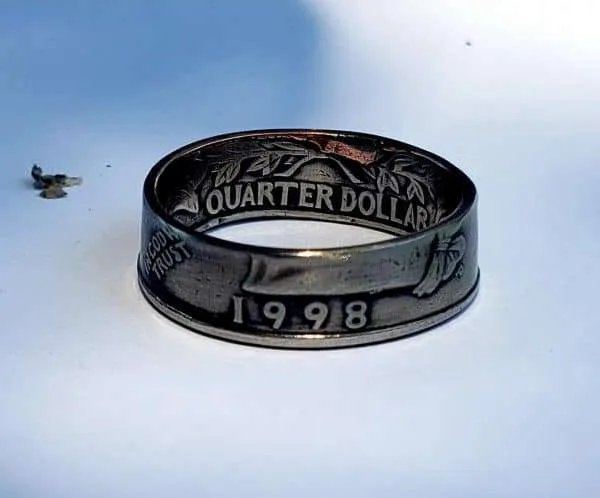 Quarter Ring | U.S. Quarter Coin Ring (1965–1998) | Coin Rings by Kai